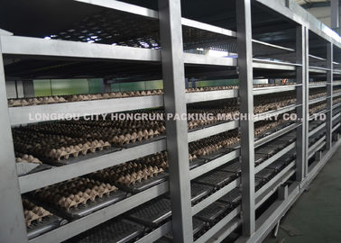 Full Automatic Egg Tray Machine , Egg Boxing Making Machine 3000pcs/hr